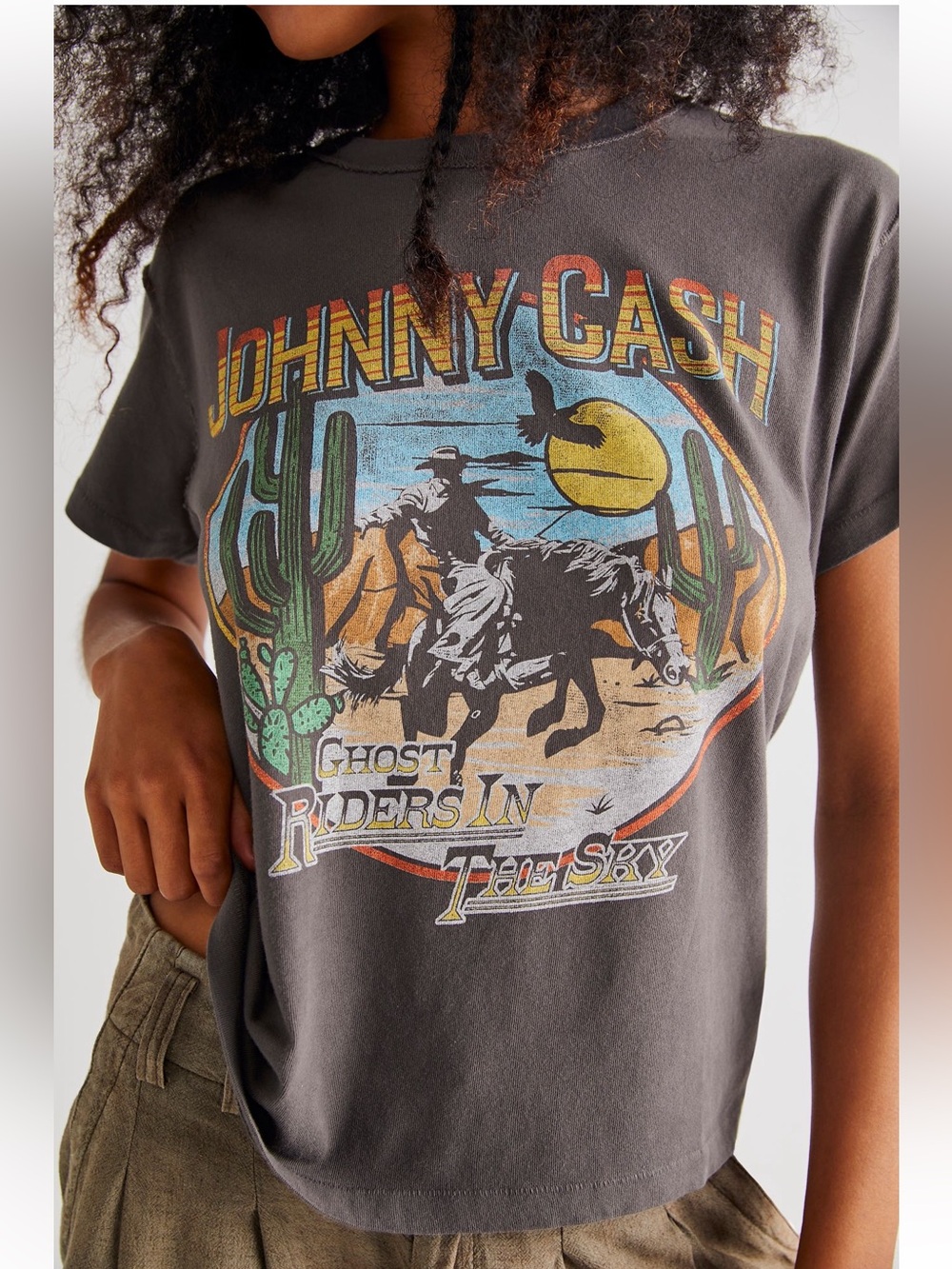 Free People Johnny Cash Riders In The Sky Tee